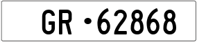 Trailer License Plate